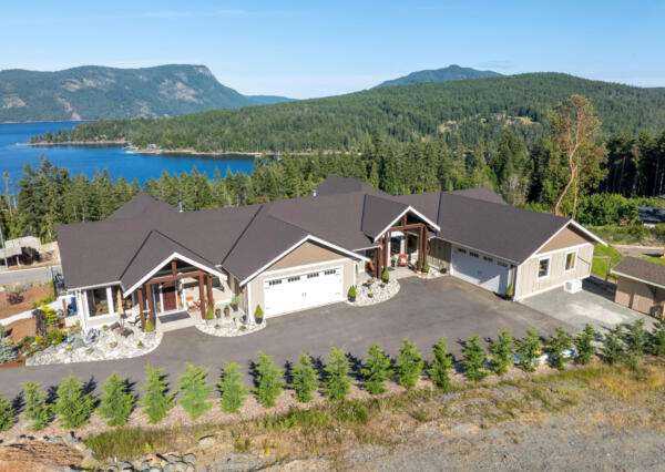 Ocean and mountain view duplex home on Vancouver Island