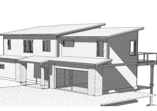 3D rendering of custom home