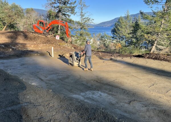 Site prep in Maple Bay