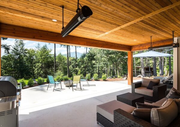 Covered patio area for outdoor living