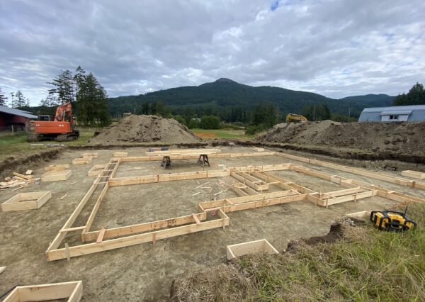 Footings for custom home