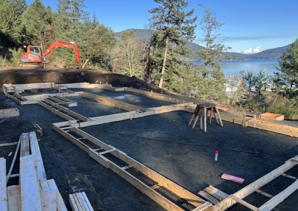 Footings for custom home