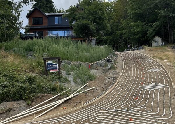 Heated driveway in Shawnigan Lake