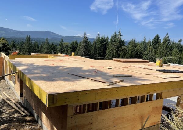 Main floor with mountain views