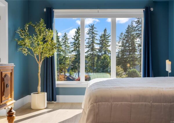 Lake views from master bedroom