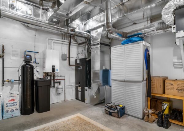 Large mechanical room with storage