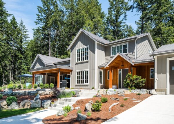 Traditional exterior with board and batten siding